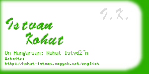 istvan kohut business card